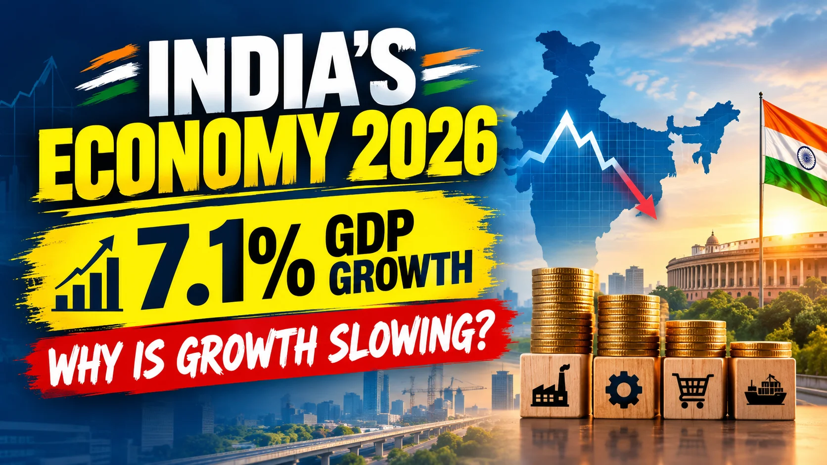India GDP Growth 2026: Why Is It Slowing to 7.1%?