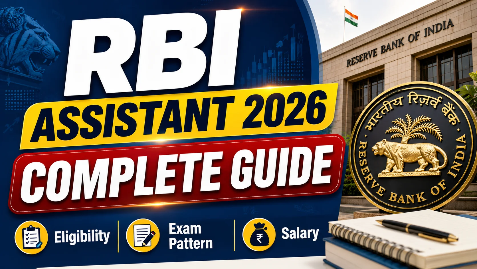 RBI Assistant 2026: যোগ্যতা, সিলেবাস, পরীক্ষার প্যাটার্ন ও প্রস্তুতির সম্পূর্ণ গাইড