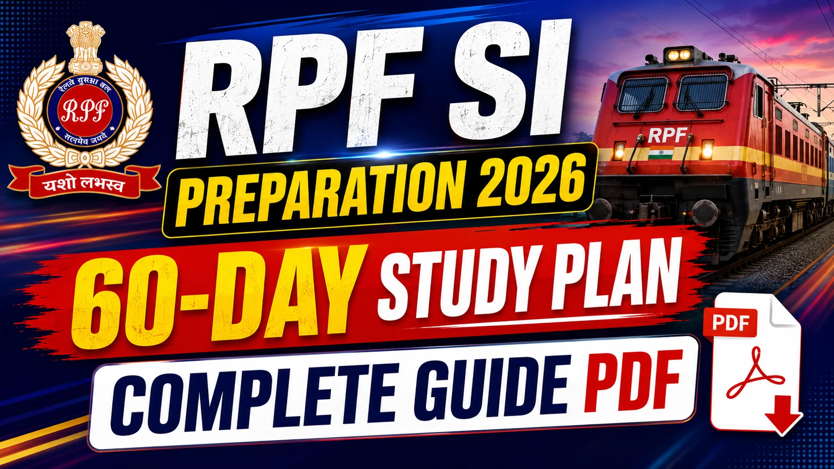 RPF SI Preparation ২০২৬: ধাপে ধাপে ৬০ দিনের প্রস্তুতি কৌশল