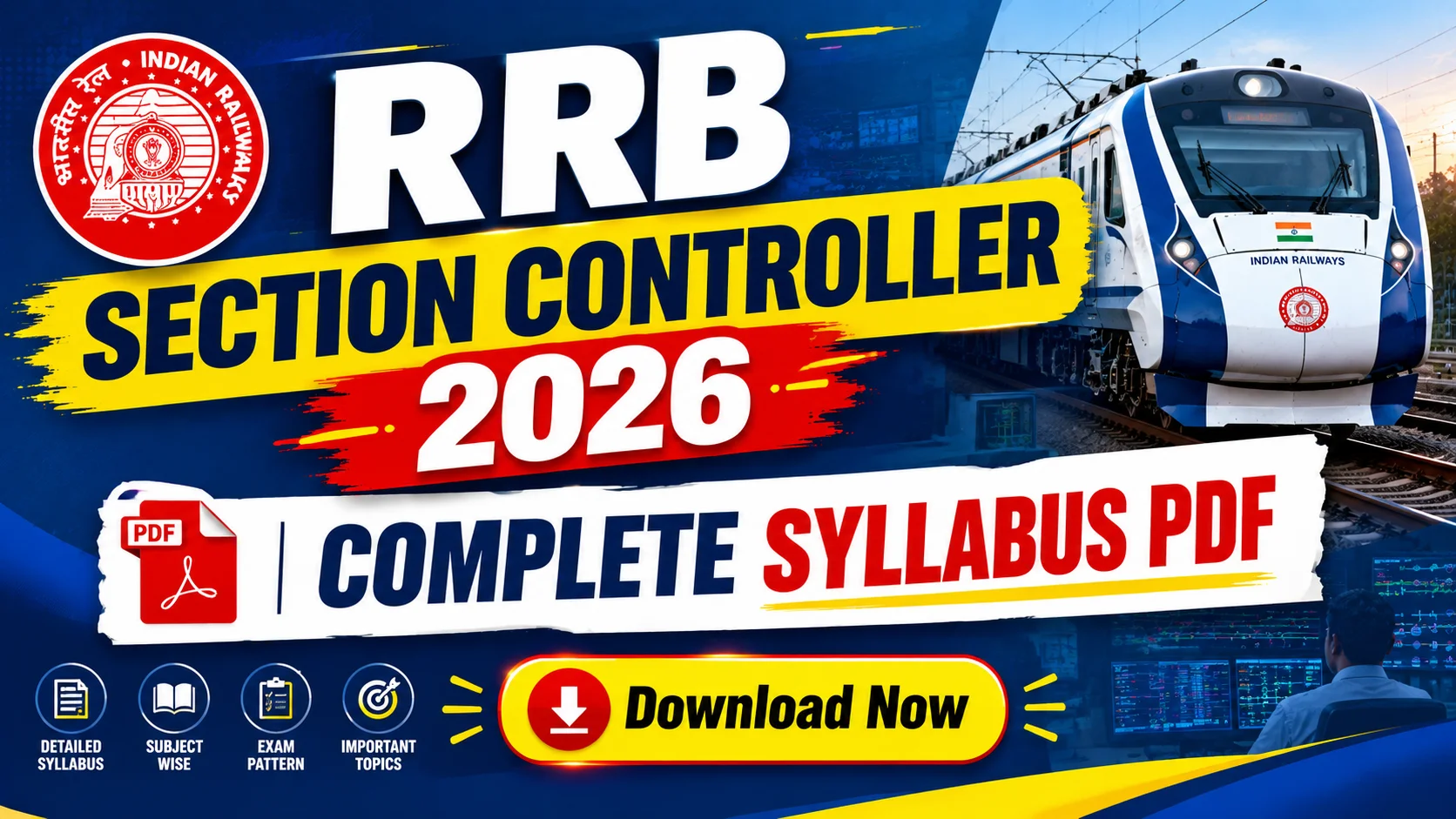 RRB Section Controller Syllabus 2026: সম্পূর্ণ পরীক্ষার প্যাটার্ন, বিষয় এবং প্রস্তুতির গাইড